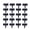 Black, variant on Garden Edging Border 20PC Lawn Fence Plastic Cobblestone Effect Landscape Edging, Faux Stone Retaining Panels Interlocking Decorative Trim for Flower Bed Walkway Patio Yard