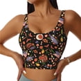 thumbnail image 2 of Lsque BBQ Party Printed Women'S Sports Bra, Compression, Moisture Wicking, High-Impact Sports Bra For Women,Supportive sports bra-X-Large, 2 of 9