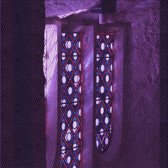 Ahgly Company Tapis d'Intérieur Lavable en Machine Carré Transitionnel Violet Violet Violet, 7 Pieds Carré