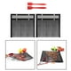 thumbnail image 1 of 2 uds., Bolsas de malla para barbacoa con revestimiento de PTFE, bolsa de malla para parrilla con cepillo de silicona, accesorios para herramientas de 2 piezas grandes Soledad parrilla de malla, 1 of 9