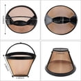 thumbnail image 2 of CUITING Reusable Coffee Filter for Ninja Coffee Maker  4 cone Coffee Maker Filter #4 for Ninja Dual Brew Coffee Maker Filter Ninja Coffee Bar Brewer Ninja Coffee Accessories (2 Pack), 2 of 7