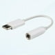 thumbnail image 1 of Adaptador de audio USB C a 3,5 mm, cable adaptador de USB tipo C a conector auxiliar para auriculares para smartphone, conversor de audio para auriculares manos libres [blanco], 1 of 5