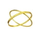 thumbnail image 1 of Pulseras chapadas en oro con doble anillo para mujer, 1 of 2