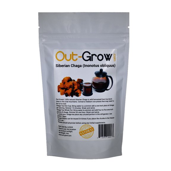 Siberian Chaga Chunks 4oz (Inonotus obliquus)
