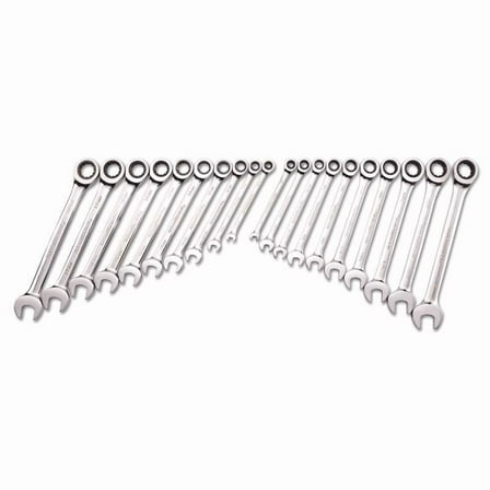 GearWrench Ratcheting Combination Wrench Set, 20-Pc., SAE and Metric, Model# 35720-06
