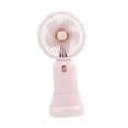thumbnail image 4 of Ventilador portátil de mano, sacapuntas, recargable por USB, silencioso, mini ventilador personal rosa, 4 of 9