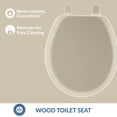 thumbnail image 2 of Asiento de inodoro Mayfair 841EC 006 Cameron de madera esmaltada duradera, 2 of 8