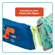 Swim School 2-in-1 Ultra-Fit Tot Swimmer Dino Shark Flotation Vest, Ages 4-6 Years