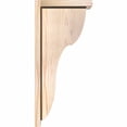 thumbnail image 3 of 5 1/2"W x 10"D x 22"H Carmel Smooth Corbel w/Backplate, Douglas Fir, 3 of 9