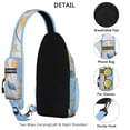 thumbnail image 4 of Floral Tropical Sling Backpack with Leaves and Flowers Pattern, Lightweight Durable Crossbody Daypack, Adjustable Strap, Multiple Compartments for Beach, Travel, Daily Use, 4 of 6