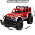 thumbnail image 4 of 1:12 Scale RC Big Wheel Beast Monster Truck Remote Control Pickup Truck Crawler with Headlights for Boys, 4 of 15