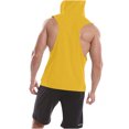 thumbnail image 5 of Timegard Mens Hoodies Summer Casual Workout Loose Sleeveless Tee Shirts Athletic Tank Top with Pockets, 5 of 7