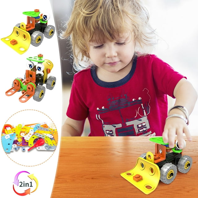 Children's Detachable Mechanical Assembly Toy Car Screwdriver Boy Puzzle Bulldozer Disassembly Set