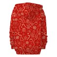 thumbnail image 4 of Christmas Gifts Girls Hoodies Xmas Full Zip Womens Sweatshirt Cozy Women's Tops, Tees & Blouses Crew Neck Cute Hoodies Red, 4 of 5