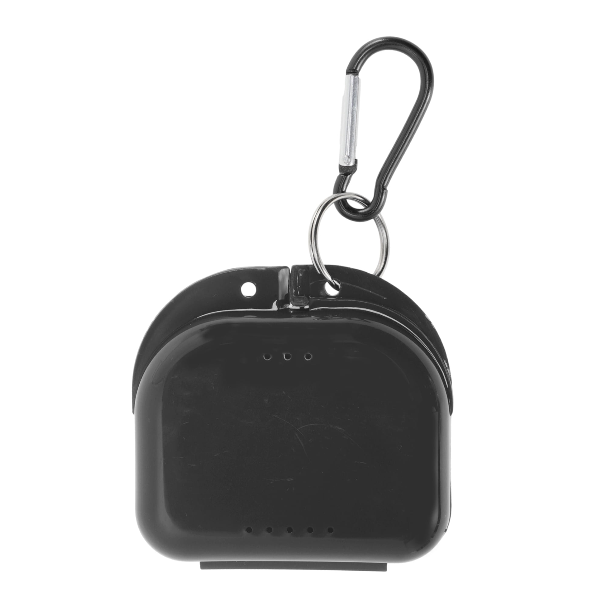 Unique Bargains Compact Braces Box with Buckle 1 Pc Black