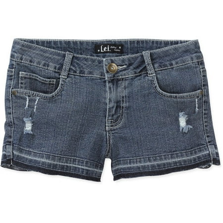L.e.i. - Juniors Nicki Stitch Detail Denim Shorts