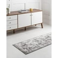 thumbnail image 5 of Unique Loom 3141302 2 ft x 9 ft. 10 in. Salle Garnier Sofia Runner Rug, Gray, 5 of 5