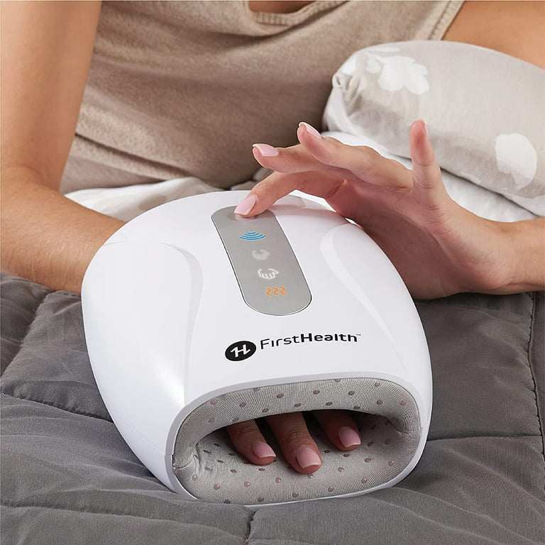 FirstHealth Heated Neck and Back Massager - 8 Kneading Massage Heads with 3  Modes and Heat Therapy - All-Over Relief - Built-In Controls - Includes  Wall and Car Power Adapters 