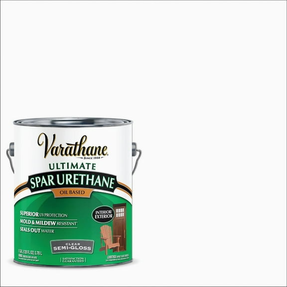 Varathane Semi-Gloss Clear Exterior Low VOC Spar Urethane, 1 Gal. 242185