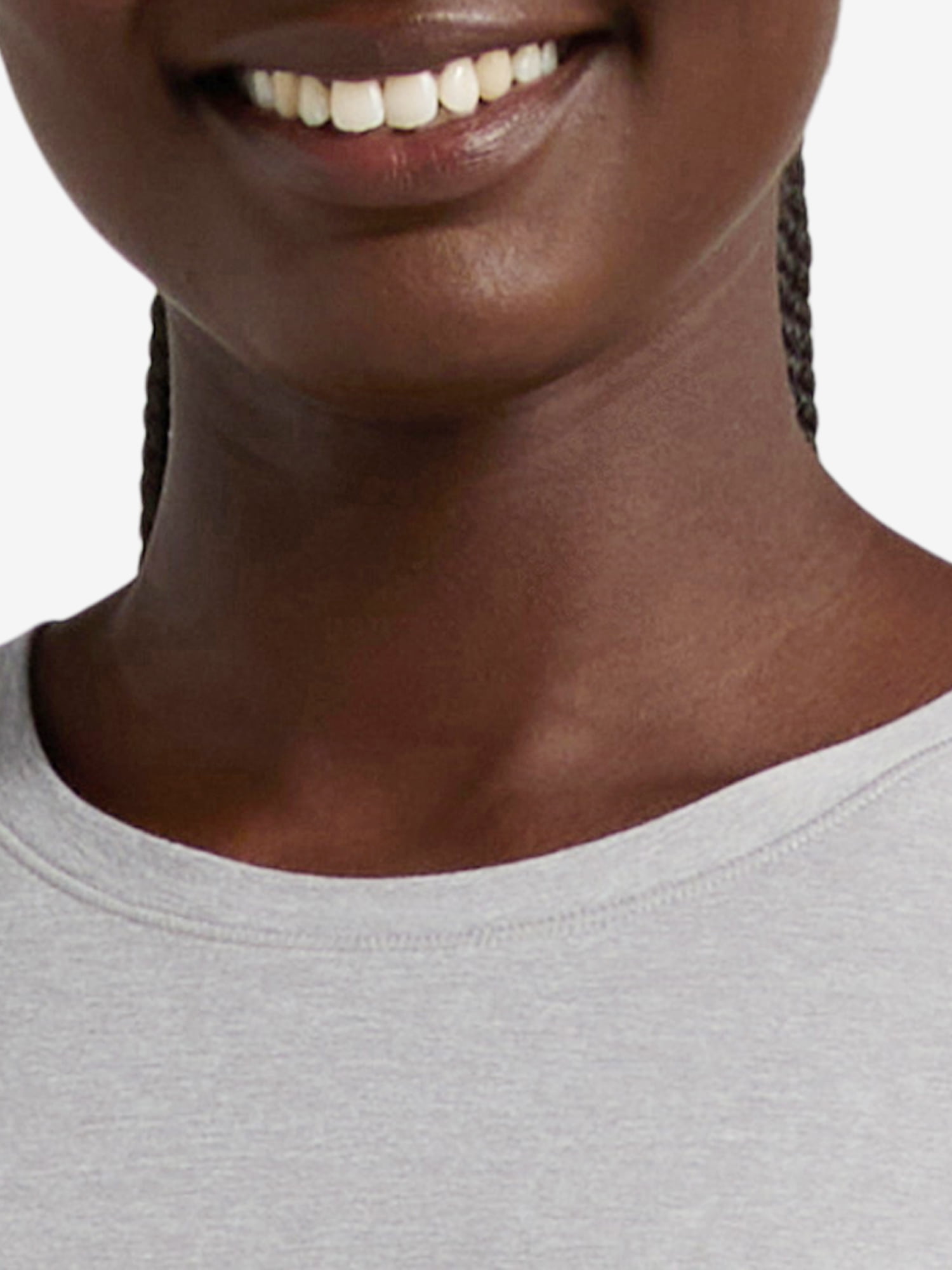 Athletic Works Women's and Women's Plus ButterCore Tee with Short Sleeves, Sizes XS-4X