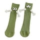 thumbnail image 4 of Calcetines de pareja perfecl Calcetines de tubo medio 3D Verde, 4 of 7