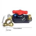 thumbnail image 3 of Brass Battery Disconnect Switch, Adjustable Power Cut-Off Breaker With Removable Sleeve, for Vehicle Storage Safety, B, 3 of 6