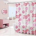 thumbnail image 3 of Jinsinto Shower Curtain - 180 x 200 cm - Pink Flower Pattern, 3 of 3