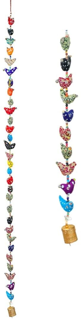 Indian Traditional Thirty Bird Door Hanging Multi-Color Decorative Ornaments 