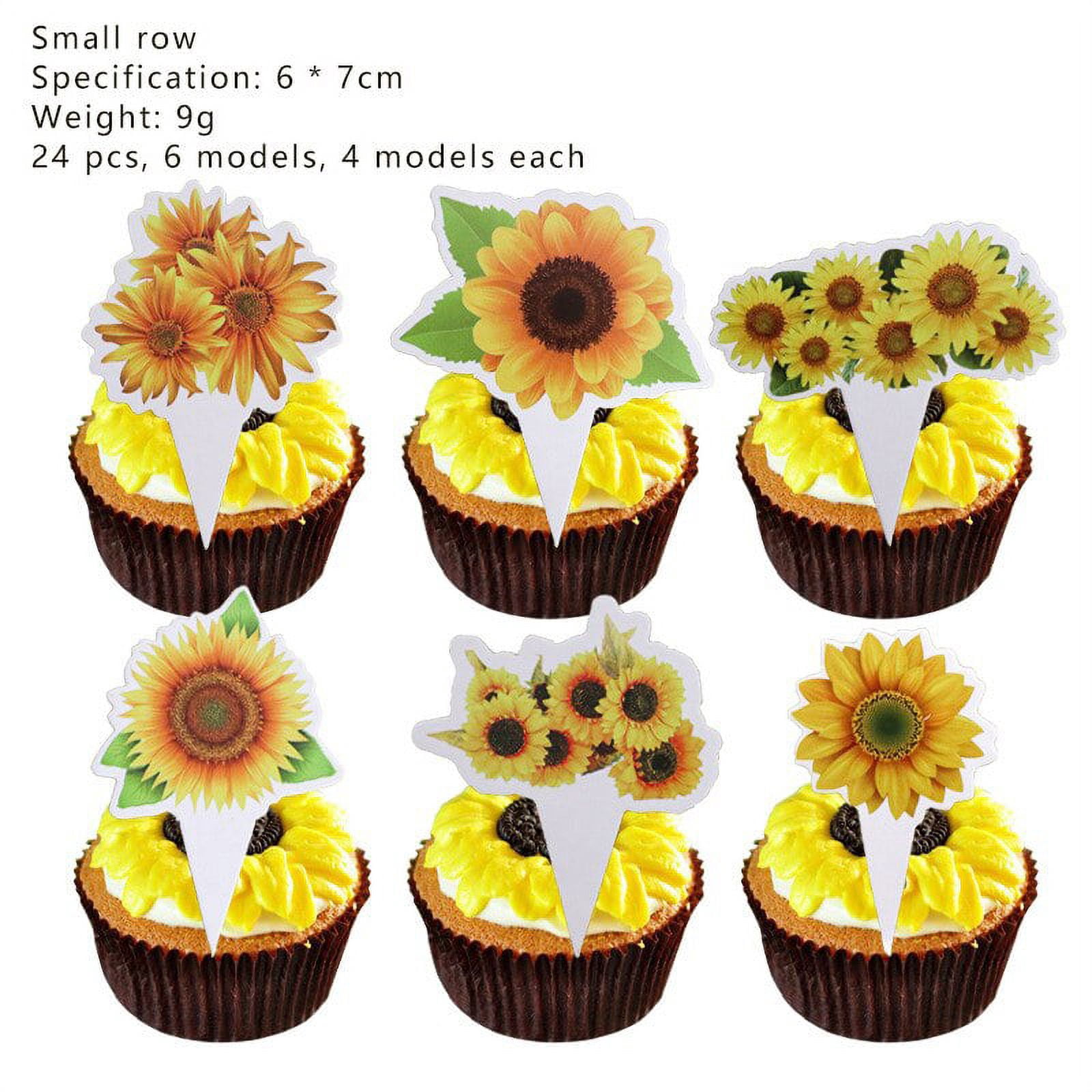 Sunflower Birthday Party Decoration, Yellow Birthday Banner Hanging Swirl Cake Topper for Boys Girls 1st 2nd Birthday Party Decoration Supplies
