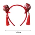 thumbnail image 6 of Mightlink Girls Headband with Faux Pearl Tassel Design Chinese Style Double Bun Hair Hoop Headwear Accessories for Everyday Life, 6 of 7