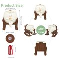 thumbnail image 2 of Mecedora Planter Pot yiilead con forma de cara sonriente, 12 cm, 2 of 6