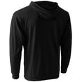 thumbnail image 3 of Ma Croix Men's Lightweight Pullover Hoodie Sweatshirt with Kangaroo Pocket (Small, Black), 3 of 4