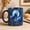 Black, variant on Personalized Coffee Mug Howling Wolf Moon Night Sky