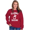 thumbnail image 5 of Corgi Mom Dog Pet Parent Fur Mama Women Plus Size Sweatshirt Brisco Brands 2X, 5 of 6