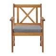 thumbnail image 2 of Alaterre Furniture Manchester Acacia Wood Chairs with Cushions - Set of 2, Natural, 2 of 7