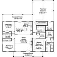 thumbnail image 2 of House Plan Gallery - HPG-1832- 1,832 sq ft - 3 Bedroom - 2 Bath Small House Plans - Single Story Printed Blueprints - Simple to Build (5 Printed Sets), 2 of 3