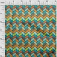 thumbnail image 3 of oneOone Rayon Sky Blue Fabric Geometric Craft Projects Decor Fabric Printed By The Yard 56 Inch Wide, 3 of 4