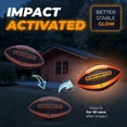 thumbnail image 3 of NIGHTMATCH Glow in The Dark Football - Ultra Bright Waterproof LED Light Up Football - Pump & Batteries incl. - Official Size 6 LED Football for Indoor & Outdoor, 3 of 5