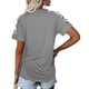 thumbnail image 4 of Fiudx Ropa de Mujer Top de Cuello Redondo de Manga Corta Suelto Estampado Casual para Mujer, 4 of 7