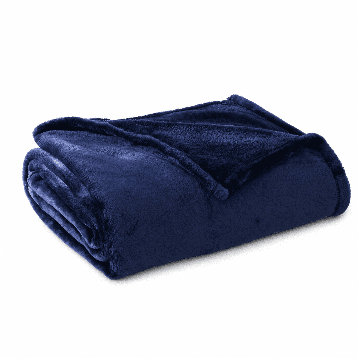 Mainstays Super Soft Plush Blanket, Dark Blue, Full/Queen, Adult/Teen
