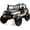 Black/White, variant on 24V 2-Seater Ride-On Electric Truck, Battery-Powered Vehicle with Remote Control, 4x45W Motors, 4WD/2WD Switchable, LED Headlights & Music Player, Red