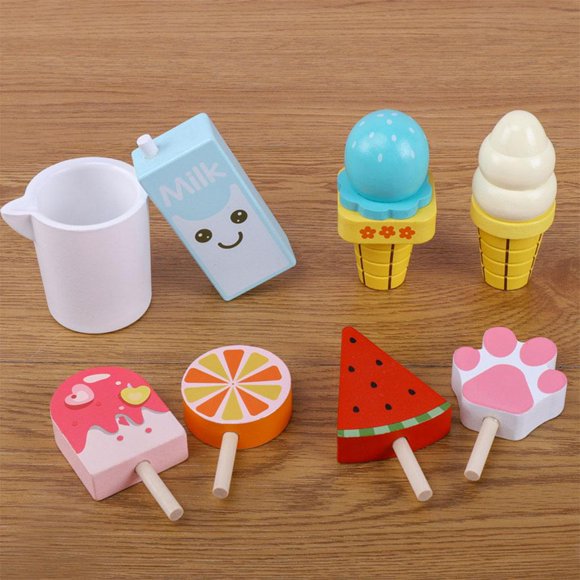 8 Piezas de Comida de de Simulación Cuisinette Pour Enfant Multicolor Aprendizaje de Comida en Miniatura Juguete CUTICAT El juego de aparentar