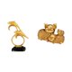 thumbnail image 1 of Figura de delfín,Colección de adornos de escritorio con figuras de delfines,Estatua decorativa moderna para el hogar,artesanías artísticas,Figura de escritorio,Figura de cerdo de la suerte, 1 of 8