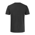 thumbnail image 4 of symoid Workout T-shirts for Men Big and Tall- Value Big and Tall Cotton Linen V-Neck Casual Black Men's Tee Shirts Size XL, 4 of 5
