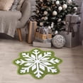 thumbnail image 4 of Fiudx Felpudo de Copos de Nieve Invernales, Antideslizante, Lavable, Bonito Adorno Navideño, Material Suave y Flexible, Ideal para La Entrada de Vacaciones, para Uso En Interiores y Exteriores, 67 X, 4 of 7