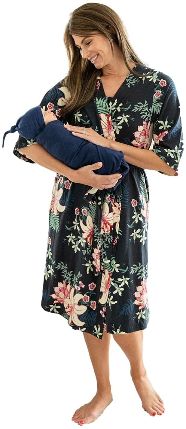 Baby Be Mine Maternity Mommy & Me Delivery Robe with Matching Baby