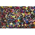 thumbnail image 3 of The Beadery Bonanza 5 Lb de Perles Artisanales Mixtes, Formats, Plastique, Rondes, Multicolores, 3 of 3