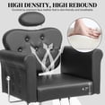 thumbnail image 5 of UBesGoo Hydraulic Salon Chair, Heavy Duty 360° Swivel Barber Styling Chair w/Headrest, Black, 5 of 9