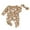 Khaki, variant on Suealasg Newborn Baby Girl Footies Romper Warm Long Sleeve Flower Print Jumpsuit  Headband 3 6 9 Months Infant Girl Fall Winter Clothes