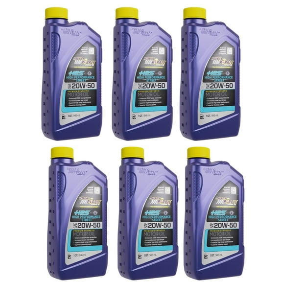 Royal Purple HPS High Performance Motor Oil 20W-50, 6 qt